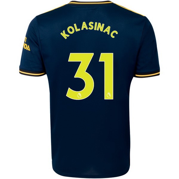 Trikot Arsenal NO.31 Kolasinac Ausweich 2019-20 Blau Fussballtrikots Günstig